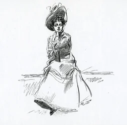 Ein Gibson-Mädchen, ca. 1902